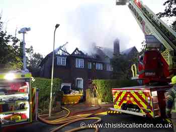 Roof destroyed after early morning fire in East Finchley