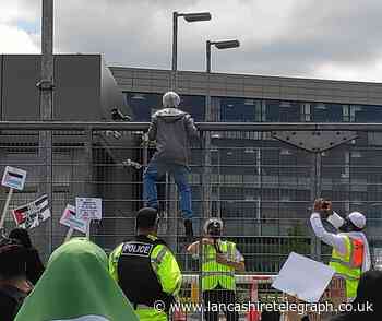 Pro-Palestine protester says he was 'not trying to scale fence’ at BAE Systems
