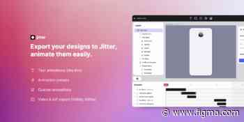 Jitter Plugin for Figma - Animate your Figma designs in Jitter, easily
