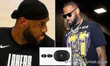 NBA superstar LeBron James is seen wearing Apple's hush-hush Beats earbuds