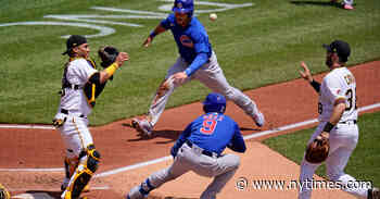 Javier Baez and Cubs Baffle Pirates Infielders in Wild Play