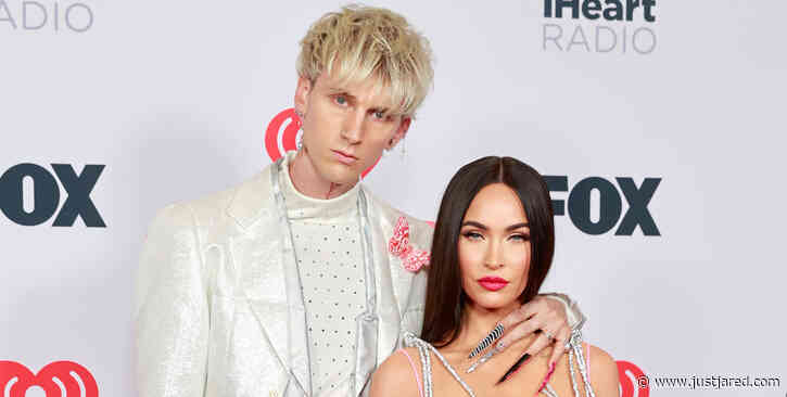 Megan Fox Wows in Pink Bodysuit While Supporting Machine Gun Kelly at iHeartRadio Awards 2021
