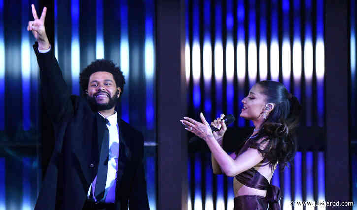 Ariana Grande Wears Wedding Ring While Performing with The Weeknd at iHeartRadio Music Awards 2021!