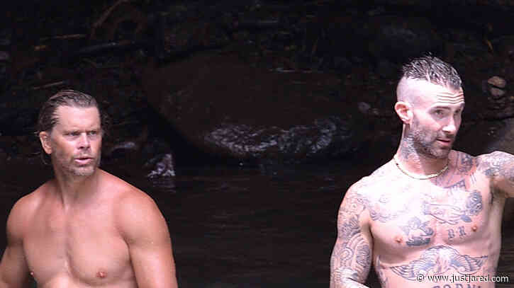 Adam Levine & Eric Christian Olsen Bare Ripped Beach Bodies During Trip to Hawaii!