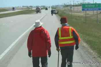 From Saskatoon to Regina: 94-year-old Frank Atchison continues his walk for children's hospitals - CKOM News Talk Sports
