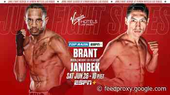 Janibek Alimkhanuly vs. Rob Brant on June 26th in Las Vegas
