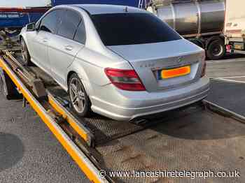 Driver caught reversing wrong way round Charnock Richard services has car seized