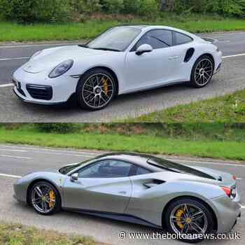 Porsche and Ferrari SEIZED after drivers were caught racing on M65