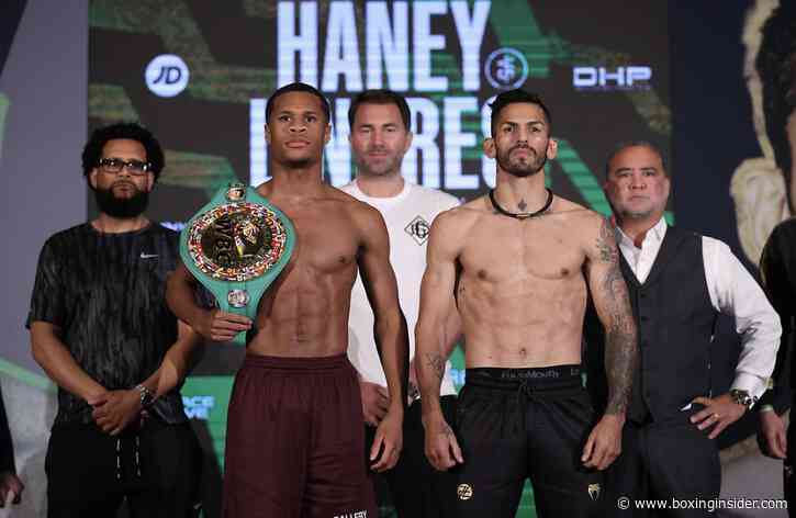 Devin Haney vs Jorge Linares: Weigh-in Results