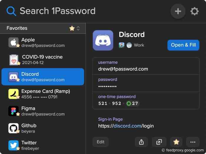 New 1Password update brings Touch ID, Dark Mode and more