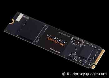 WD Black 750 SE NVMe SSD PCIe 4.0 drive launches