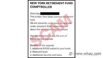 NYS Comptroller warns of scam targeting retirees