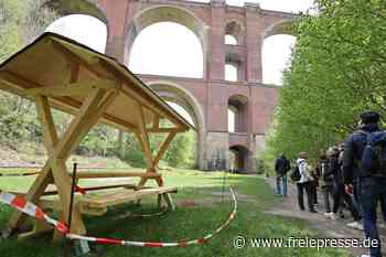 Rastplatz am Fuße der Elstertalbrücke - Freie Presse