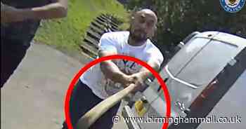 Watch thugs batter Dudley Council worker with wooden pole as he issues litter fine - Birmingham Live