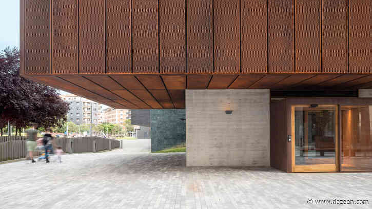 Javier de las Heras Solé wraps Spanish music school in perforated metal skin