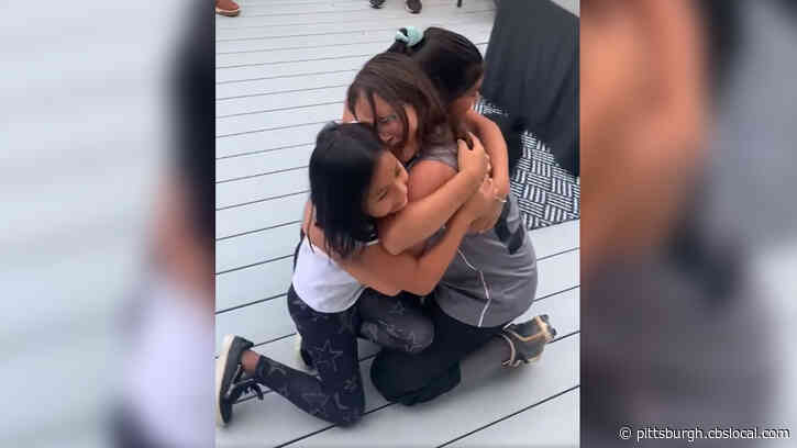 WATCH: 10-Year-Old Girl In West View Sees Dad, Siblings For First Time In A Year