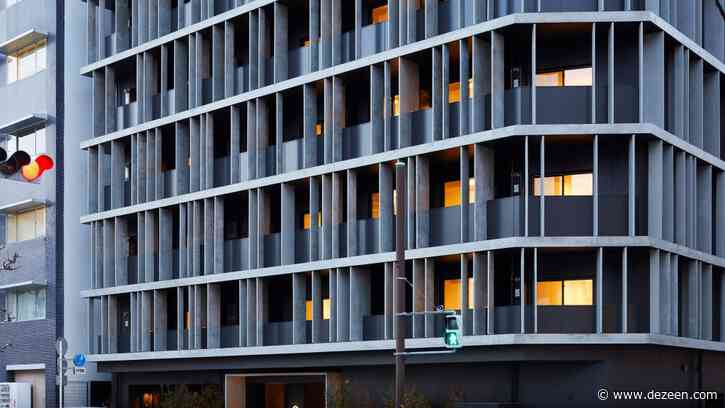 Key Operation clads Kannai Blade Residence with narrow concrete fins