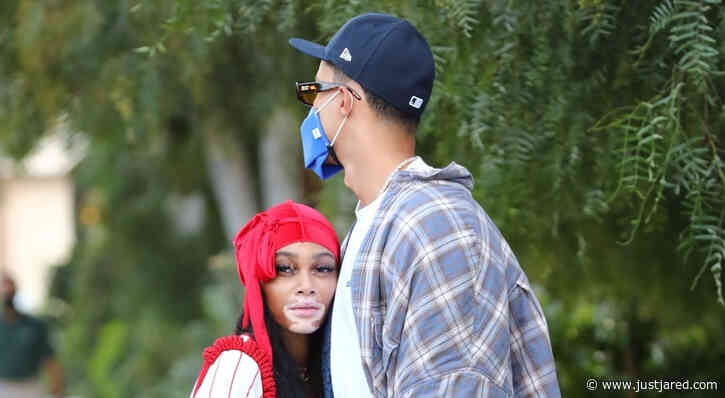 Winnie Harlow Cozies Up to Boyfriend Kyle Kuzma During Friday Lunch Date