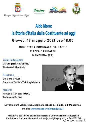 Manduria: Incontro con l'onorevole Gero Grassi, giovedì 13 maggio per ricordare Aldo Moro - Agenzia ANSA