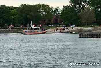 Buffalo Police investigating after a man drove his car into the water at Centennial Park