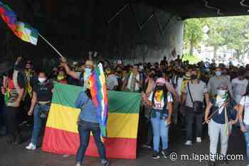 Indígenas de Riosucio y Supía se unieron a las manifestaciones de este miércoles en Manizales - La Patria.com