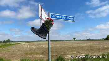 Expeditie 1,5 meter: schoenen met bloemen in Oldenzijl - RTV Noord