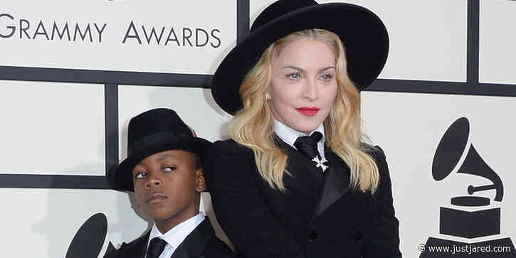 Madonna's Son David Models a Dress and Strikes a Pose!