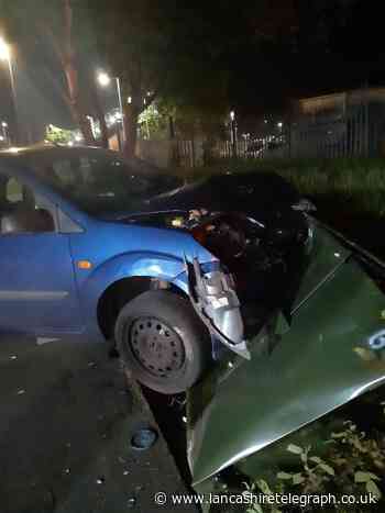 Drink-driver arrested after crashing near Leyland train station