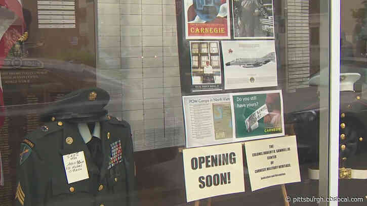 Carnegie Historical Society Cuts Ribbon At New Exhibit Honoring Local Vietnam War Veteran