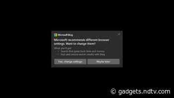 Windows 10 Users Report of Annoying Pop-Ups Recommending Edge Browser, Bing Search Engine: How to Disable