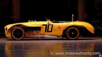 Jay Leno drives legendary Old Yeller II race car - Motor Authority