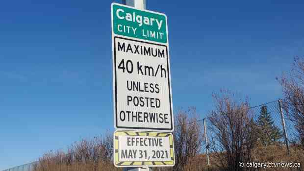Lowered speed limits arrive for residential roads in Calgary