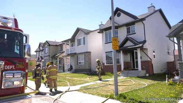 5 displaced, dog given oxygen after fire breaks out at Saddleridge home