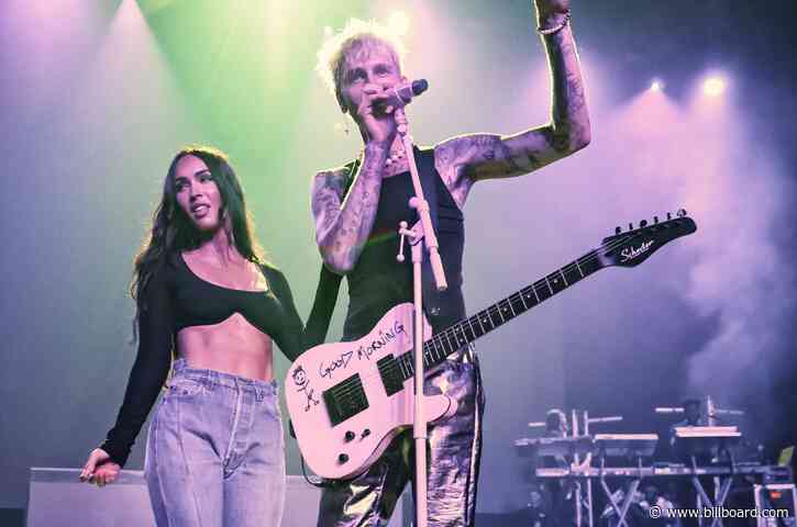 Machine Gun Kelly and Megan Fox Bring Their Love On Stage at Indy 500 Weekend Concert
