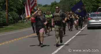 US Army Ranger Timothy Conneway honored during annual memorial day run and his son leads the way
