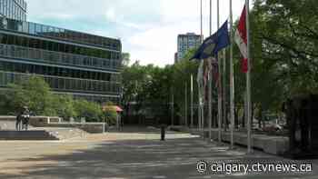 Hundreds of children's shoes and candles laid on the steps of Calgary city hall - CTV Toronto