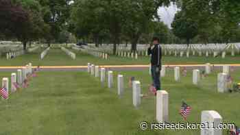 After year off due to pandemic, 'Flags for Fort Snelling' returns to place flags on every grave for Memorial Day