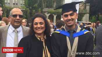 Afghan refugee found by motorway completes architecture degree - BBC News