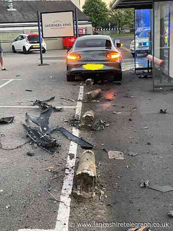 Mercedes drink-driver ploughed through six bollards and a lamppost