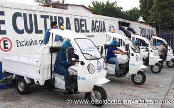 SAPAC fortalece operatividad con cuatro motocarros - El Sol de Cuernavaca