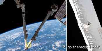 Space junk damages International Space Station's robot arm