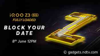 iQoo Z3 India Launch Set for June 8: Expected Price, Specifications