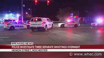 Police: 3 shot in 3 separate shootings Monday night