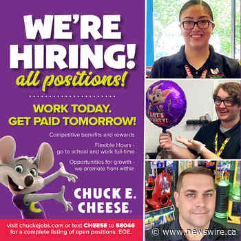 Chuck E. Cheese To Hire 5,000 Team Members This Summer