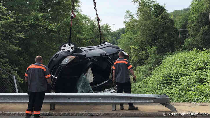 Woman, Child Rescued From Car After Crash Into Creek In West End