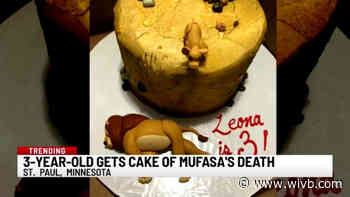 3-year-old gets cake depicting Mufasa's death in The Lion King