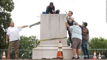 Remains of Confederate general and his wife being removed from Memphis park