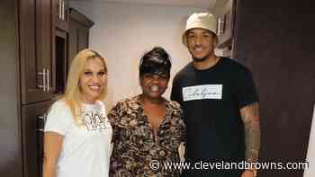 Grant Delpit helps Houston mother replenish home following damages from winter storm - clevelandbrowns.com