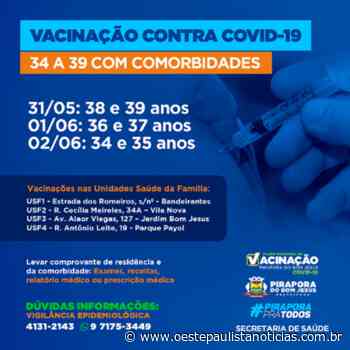 Pirapora do Bom Jesus promove vacinação contra a Covid-19 para pessoas com comorbidades - Portal Oeste Paulista