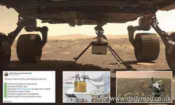 NASA marks Perseverance's 100th day on Mars in tweet celebrating its biggest achievements